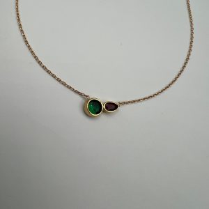 گردنبند لوکس گوی و اشک